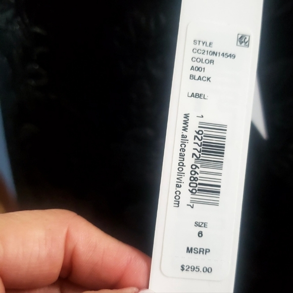 Alice + Olivia Tayla Lantern Mini Dress $295 size 6 NWT - Picture 5 of 8